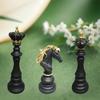 "Luxury Resin Chinese Chess Set: King, Queen, War Horse Pieces & Chessboard"
