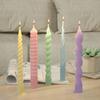 Romantic Spiral Long Pole Silicone Candle Mold DIY Geometry Round Church Candle Making Supplies Mould Handmade Gifts Home Decor