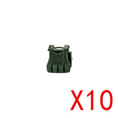 MOC City Building Blocks Weapons Accessories Special Forces Tactical Vest Armor Body Figure Helmet Equipment Pack Brick K062