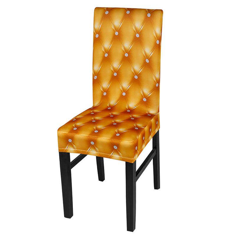 Elegant 3d Pattern Spandex Removable Stretch Chair Seat Covers With Soft Fabric Touch