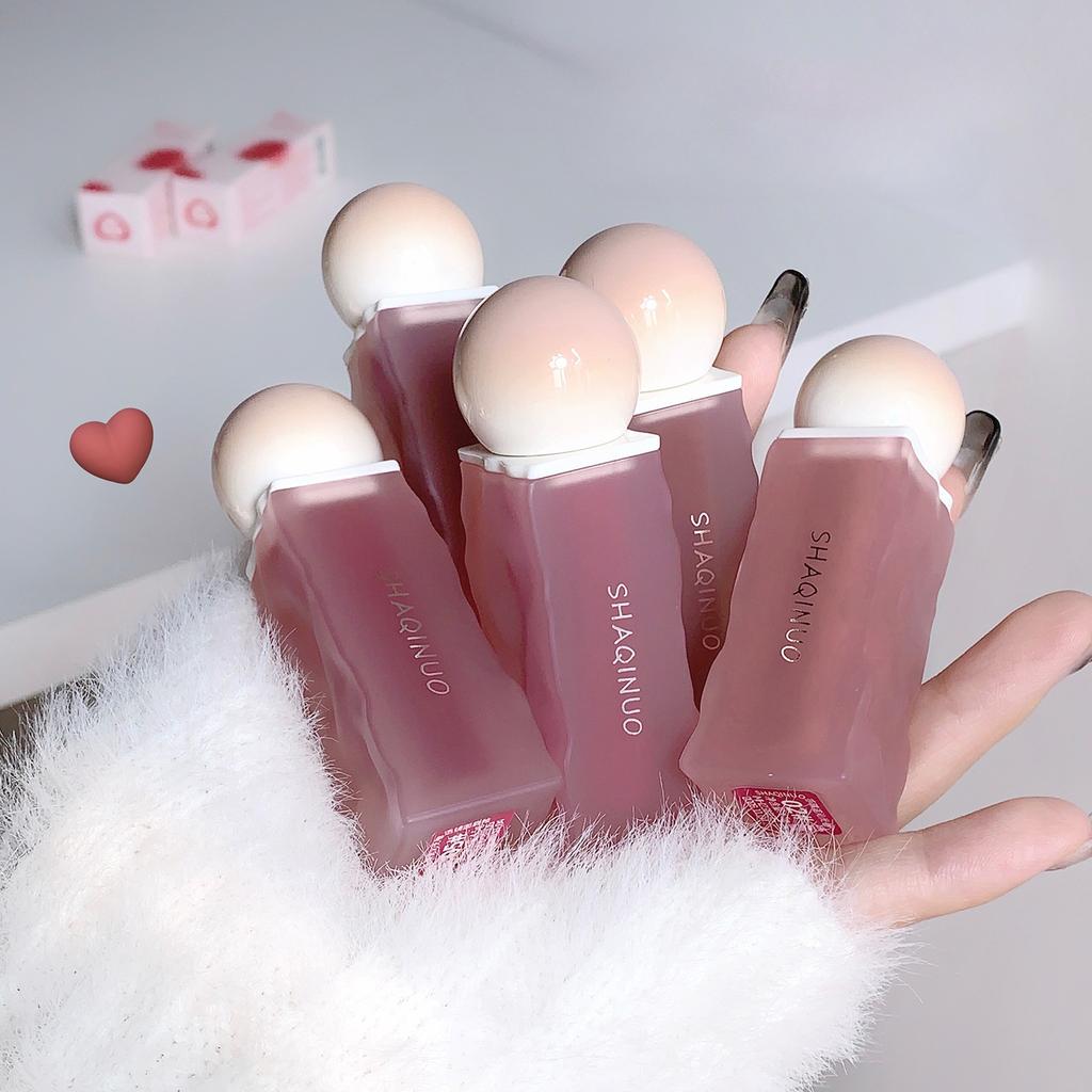Qin-Linsenlippenglasur, wasserglänzende Schmolllippen, aufhellender, feuchtigkeitsspendender und nicht klebriger Lippenstift und Lipgloss