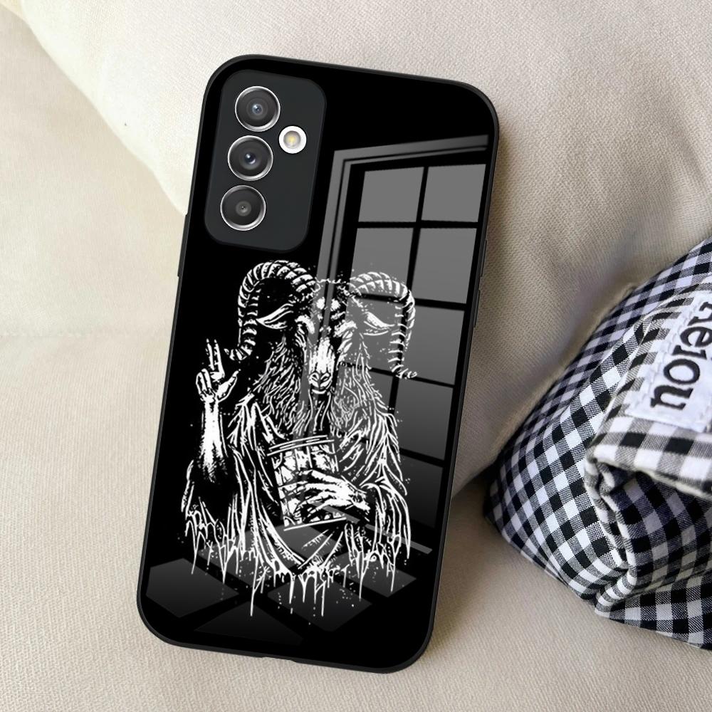 Devil Satan Phone Case For Samsung S24 Ultra S23 S22 S25 S20 Fe S21 Plus A54 A34 A24 A53 A13 A16 Glass Cover