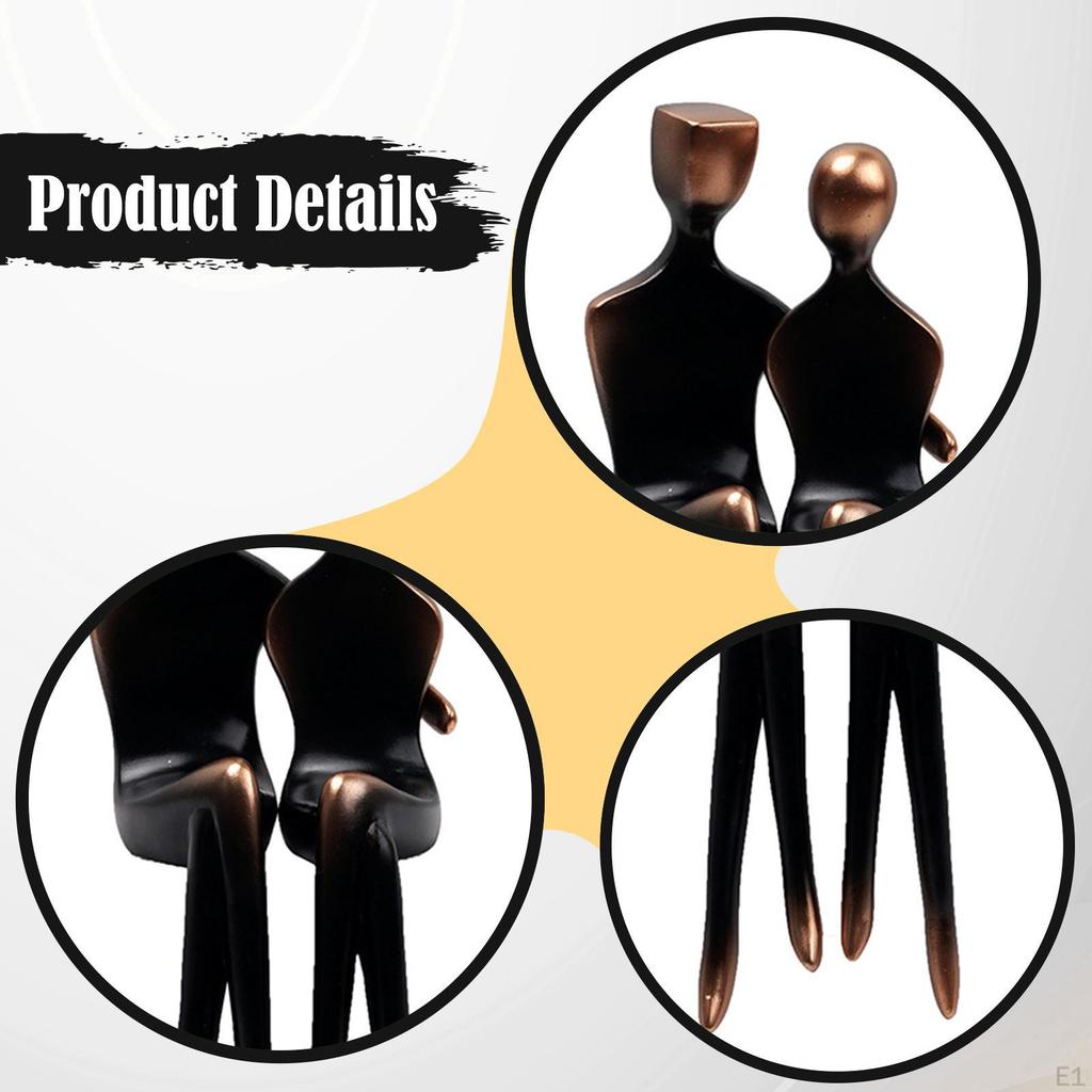 Lover Figurine Romantic Desktop Ornament for Desk Bookshelf Entrance Cabinet