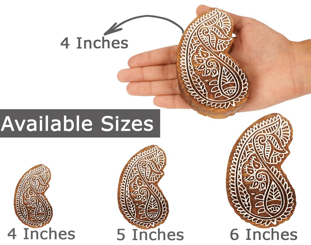 IBA Indianbeautifulart Textile Printing Block Asian Block Hand Carved Wooden Stamp Wood Block