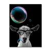 Black Cat with Colorful Bubbles Poster Cute Animal Giraffe Elephant Lion Posters and Prints Wall Arts Canvas Painting Home Decor