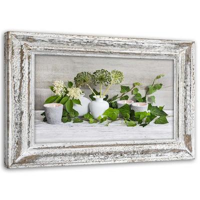 Tableau sur toile, Nature morte dans un style shabby chic
