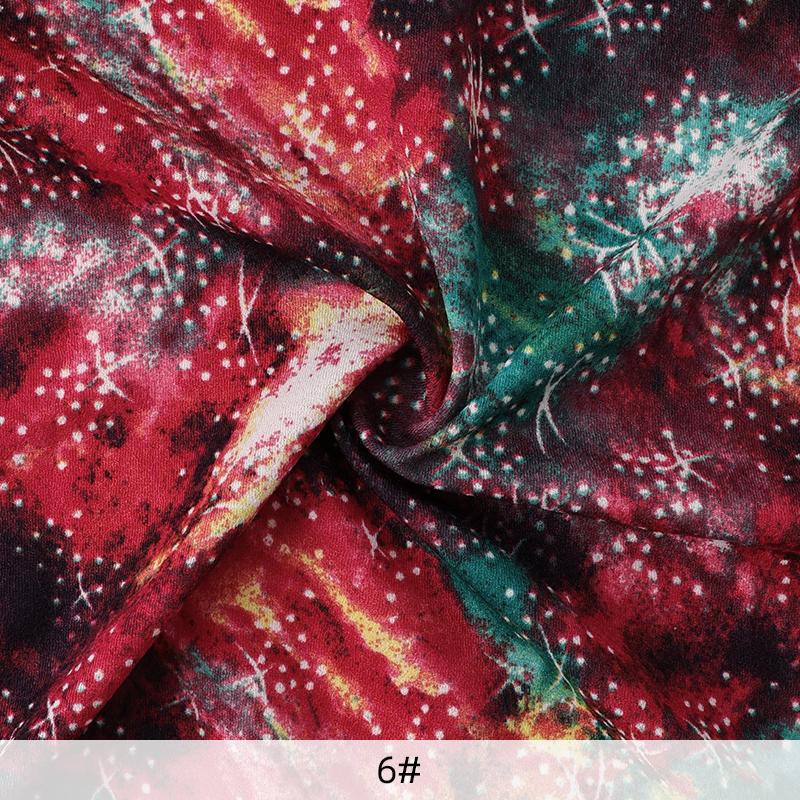 Elastic Tie Dye Printed Cotton Fabric for  Sewing T-shirts, Clothing ,Dress, Background Decoration Fabrics 160x50cm/160x200cm