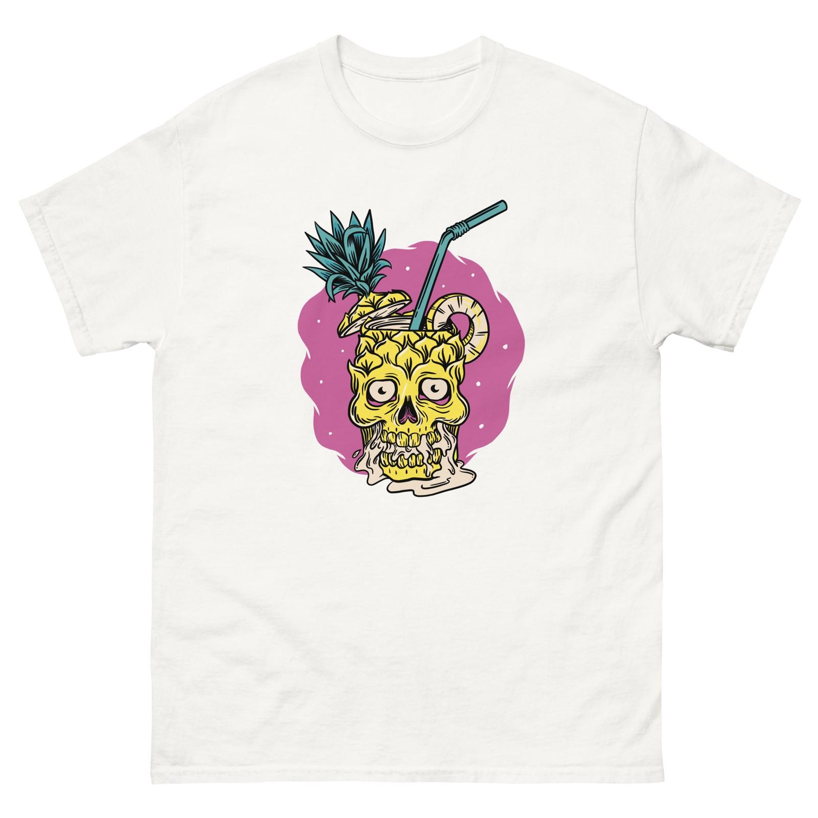 Pineapple Skull Cocktail - Summer Skulls - T-Shirt Front Print S разноцветный