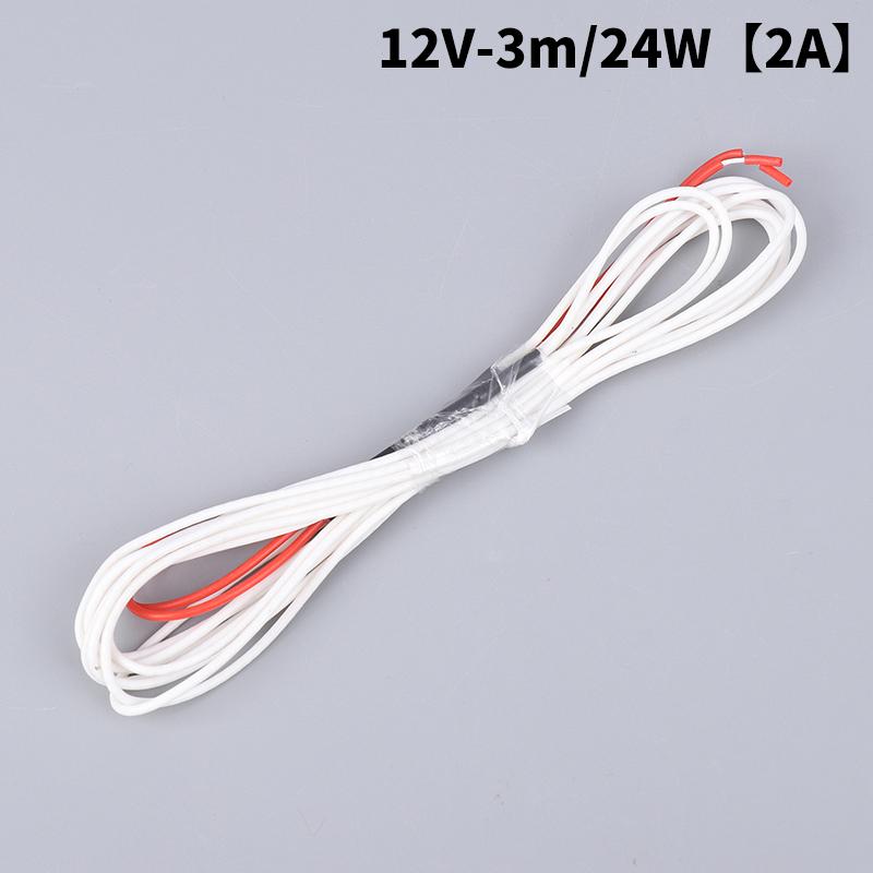 12V Silicone Rubber Low-Voltage Heating Wire With Cold Wire Do Joint For Car Seats/Electric Blankets/Heating Pads/Floor Mat