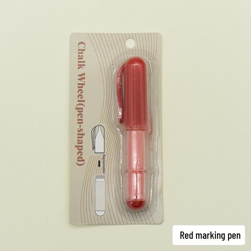 Refillable Chalk Tailoring Pen with Lid - Pen-shaped Fabric Marking Tool