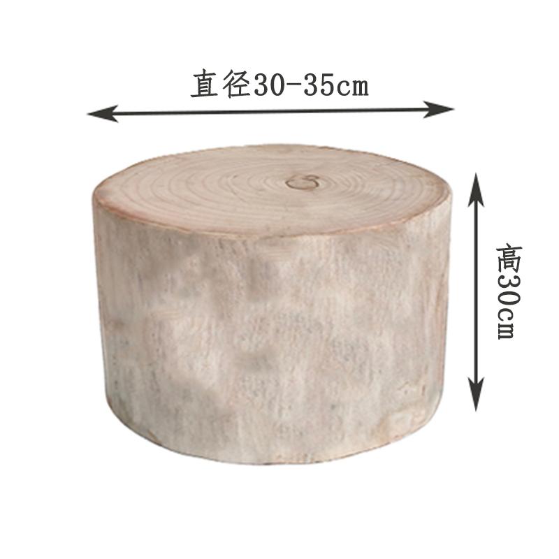 Massivholzpfeiler Originale Holzwurzel-Schnitzereien Holzpfähle Niedrige Hocker Baumstümpfe Ornamente Holzhocker