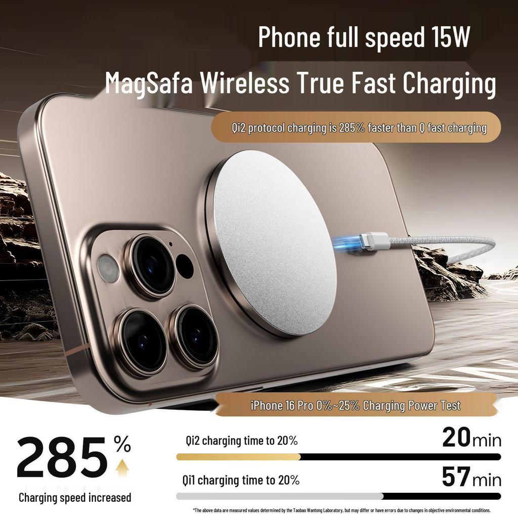 TaowanTong Magnetic Wireless Charger for iPhone 12-17, Low-Temperature Fast Charging