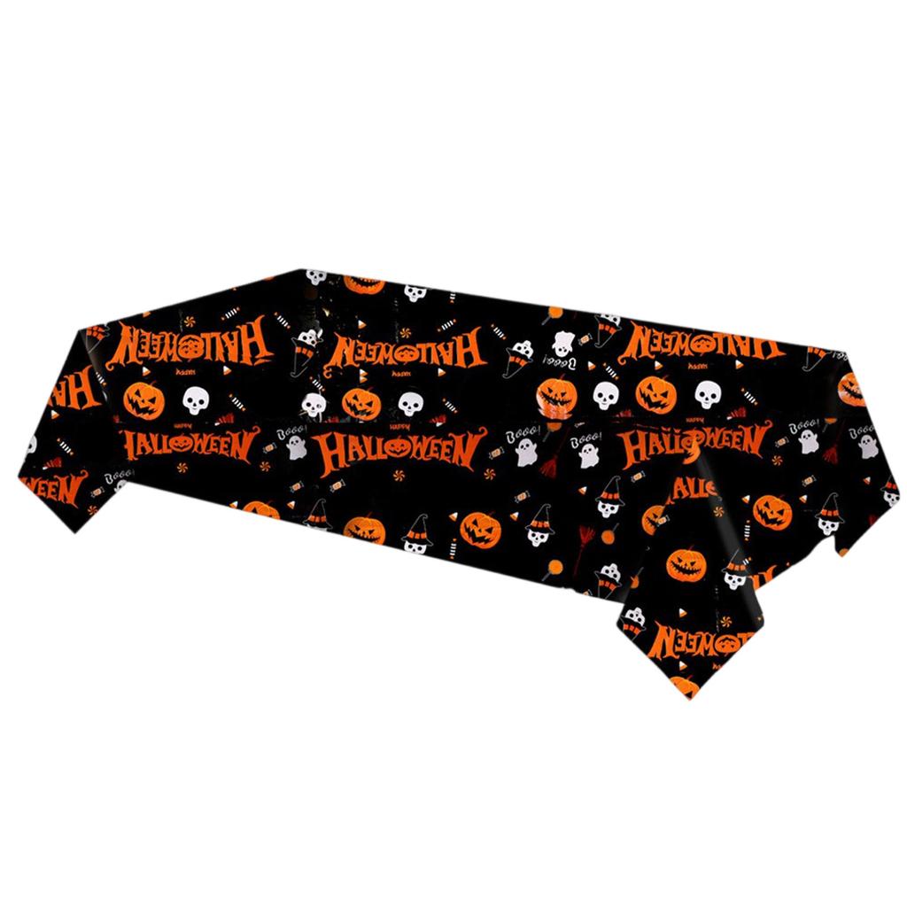 Halloween Decorative Tablecloth, Disposable Waterproof, Festival Party Dessert Table, Table Decoration Tablecloth.