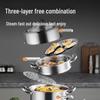 Chuda Huang 304 Stainless Steel Three-Layer Steamer
