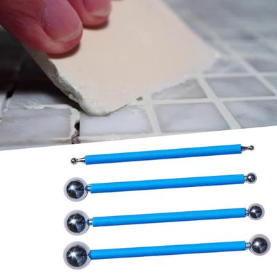 4Pcs Comfortable Grip Smooth Helpful Sturdy Solid Tile Grout Repairing Stick