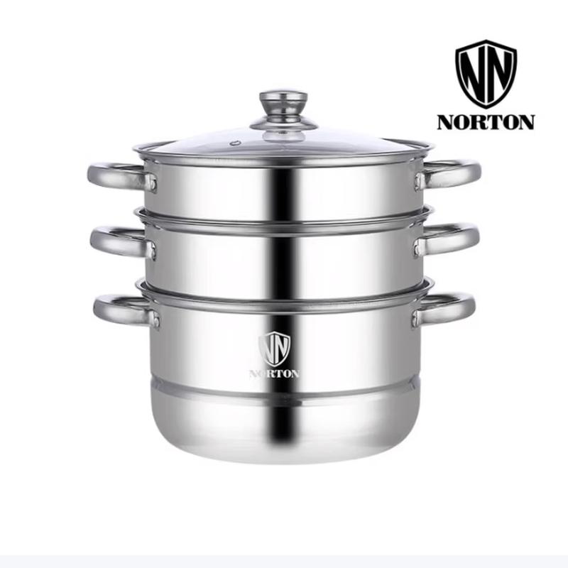 NORTON 3-Layer Stainless Steel Steamer