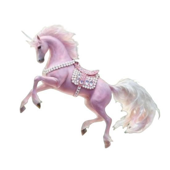 Horse Ornament 2D Acrylic Horse Car Rearview Charm Flat Christmas Tree Pendant Auto Interior Hanging Decoration for Women Girl