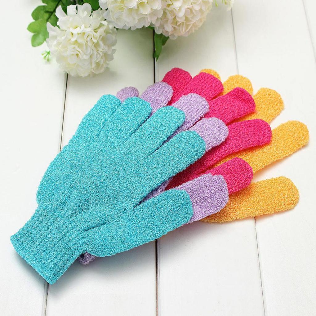 1x Dusche Peeling Körper Peeling Handschuh Abgestorbene Haut Entfernung Massage Spa Bad Mitt