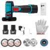 Electric Angle Grinder 12V Tool 19500RPM,with Builts In 2000mAh Battery Multiple Discs for Cutting & Grinding