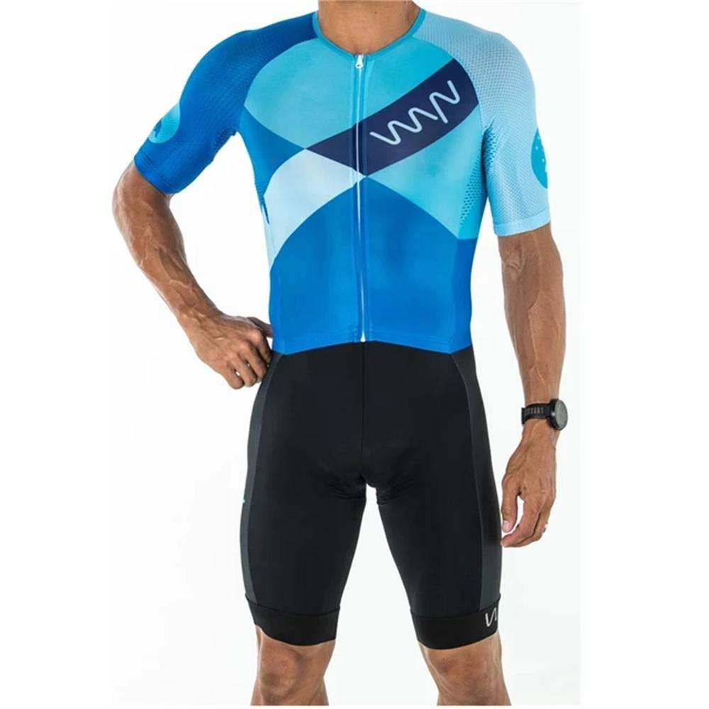 2026 Wyn Republic Tuta Triathlon Uomo Ciclismo Manica Corta Asciugatura Rapida Tuta Intera Trisuit skinsuit Attrezzatura Bicicletta Mono Ciclismo Uomo