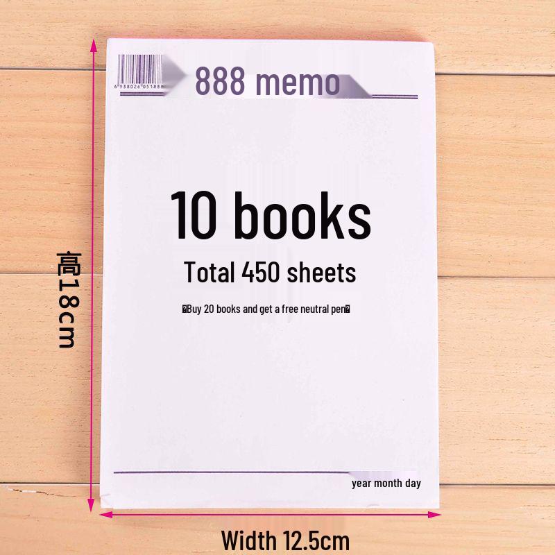 Thickened Tearable Sticky Notes 888 - Draft Notebook & Memo Pad