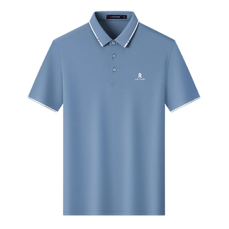 MONTAGUT Men's Silk Blend Breathable Polo Shirt