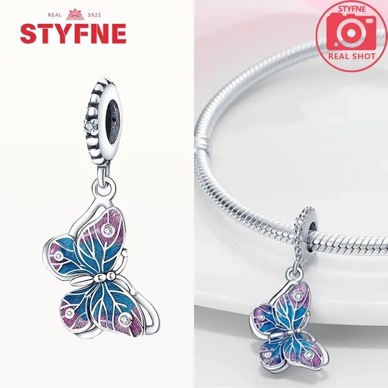 Animal Firefly Green Spring Bird Butterfly Beads Fit Bracelet Charms Copper Original Jewelry Making Women Anniversary Gift