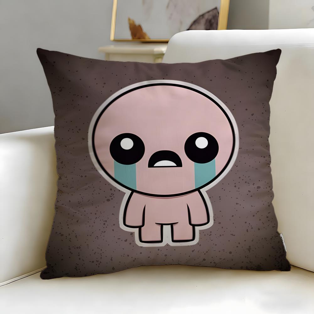 

Trendy TThe Binding of Isaacable Cushion Cover Soft EasyWash Pillow Case Versatile for Couch Bed Travel and Office 30X30cm