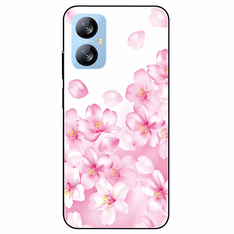 Für Blackview A52 Pro Hülle Handyhülle Stoßfeste Schwarz lackierte TPU Hülle für Blackview A52 Pro Silikon Weicher Bumper A52Pro Süß