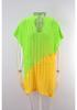 2026 Women’s Rainbow Color Block Ice Silk Beach Cover-Up Cardigan