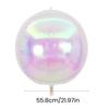 2 ks Duhové 4D balónky Velký holografický fóliový balónek Duha Mylarový hliníkový balónek pro narozeninovou, svatební, baby shower party dekoraci