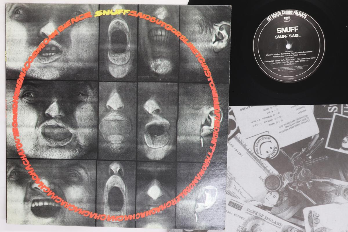 

Виниловая пластинка SNUFF Snuff Said FAT5431 FAT WRECK CHORD 1996 США Рок Б/у