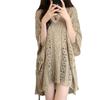 Pure Desire Knit Top With Hollow Laceup Design For Summer Casual Wear