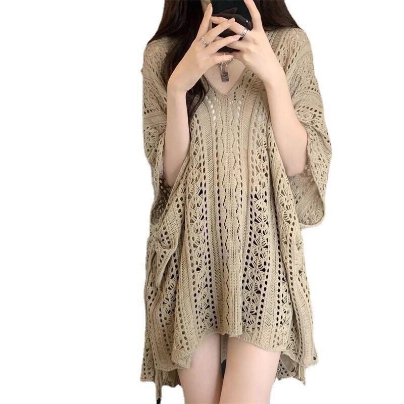 Pure Desire Knit Top With Hollow Laceup Design For Summer Casual Wear