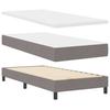Box Spring Bed with Headboard Taupe 90 x 190 cm Fabric
