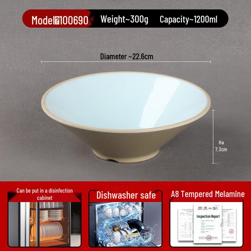 ShengXinhui A8 Melamine Noodle & Soup Bowl