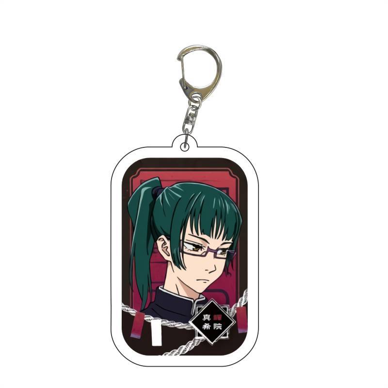 Jujutsu Kaisen Anime Keychain Itadori Yuji Gojo Satoru Cartoon Acrylic Bag Keyring Pendant Cos Accessory