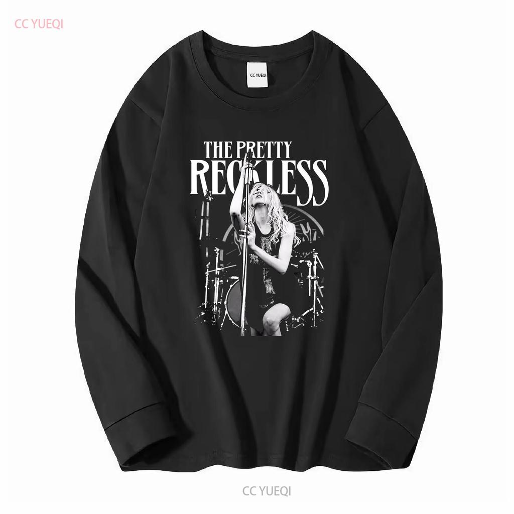The Pretty Reckless Coton Taille Unique Noir Classique T-shirt C1568 Jfif Manches Longues Ou Courtes Lavage Vintage Graphique Homme
