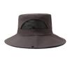 Summer Fishing Hat Men's Big Brim Hat Outdoor Solid Color Sunscreen Hat Travel Sun Hat