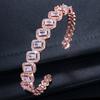 S0135 Creative Hand Jewelry Shiny Aaa Zircon Ladies Opening Bracelet