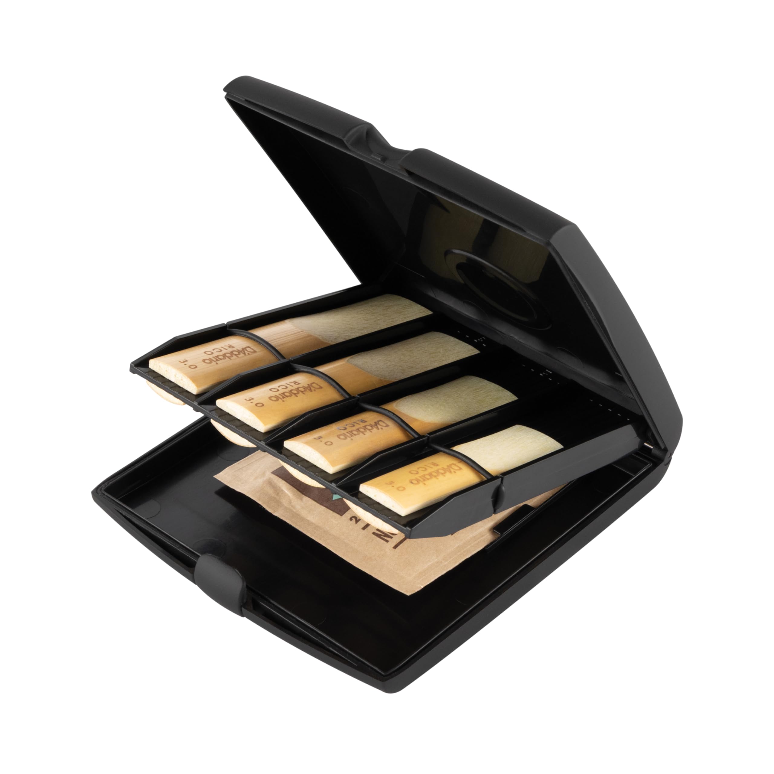 

WoodWinds Storage Case RVCASE04 for Saxophone and Holds 8 Reeds D Addario Multi-Reed Clarinet, чёрный