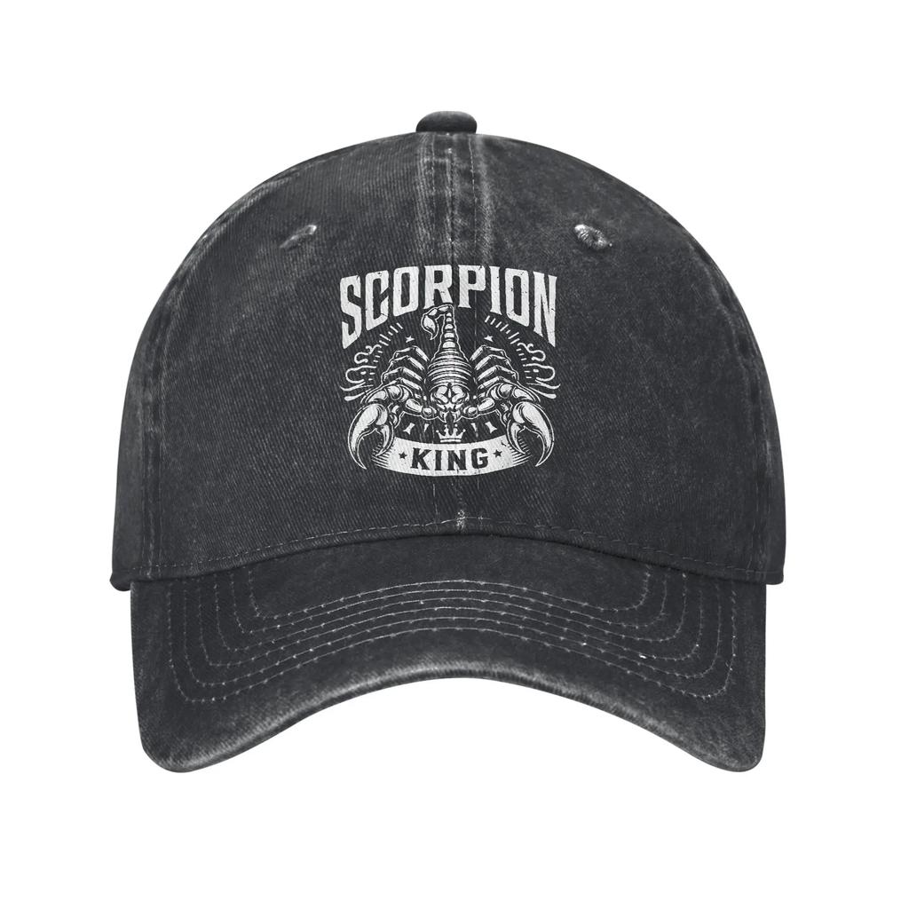 Scorpion King Baseball Cap Sun Outdoor Gym Hot Sale Washed Hip Hop Hats UnisexTeens Stylish Design Snapback Cap