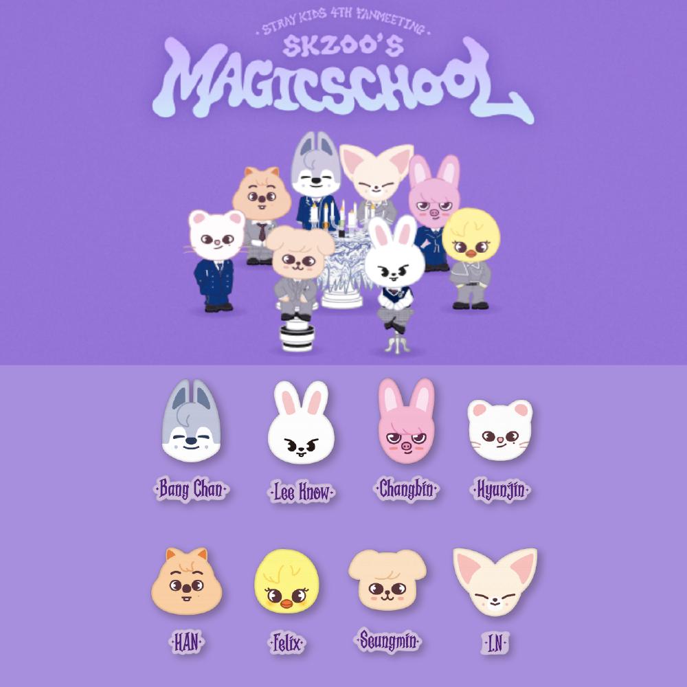 

Оформите предзаказ Stray Kids 4th Fanmeeting SKZOO s Magic School Набор значков SKZOO