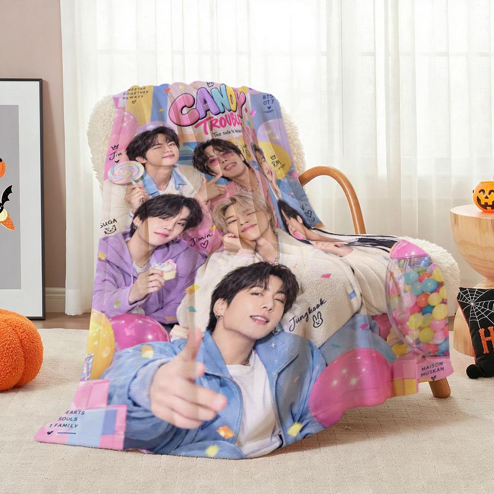 Starry Purple Rose Fantasy Blanket Soft And Comfortable Suitable For All Seasons Office Rest Blanket Air Conditioning Blanket Digital Printing