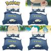 Pokemon Snorlax 3d Digital Print Bed Set With Cartoon Pattern For Kids Bedroom Decor