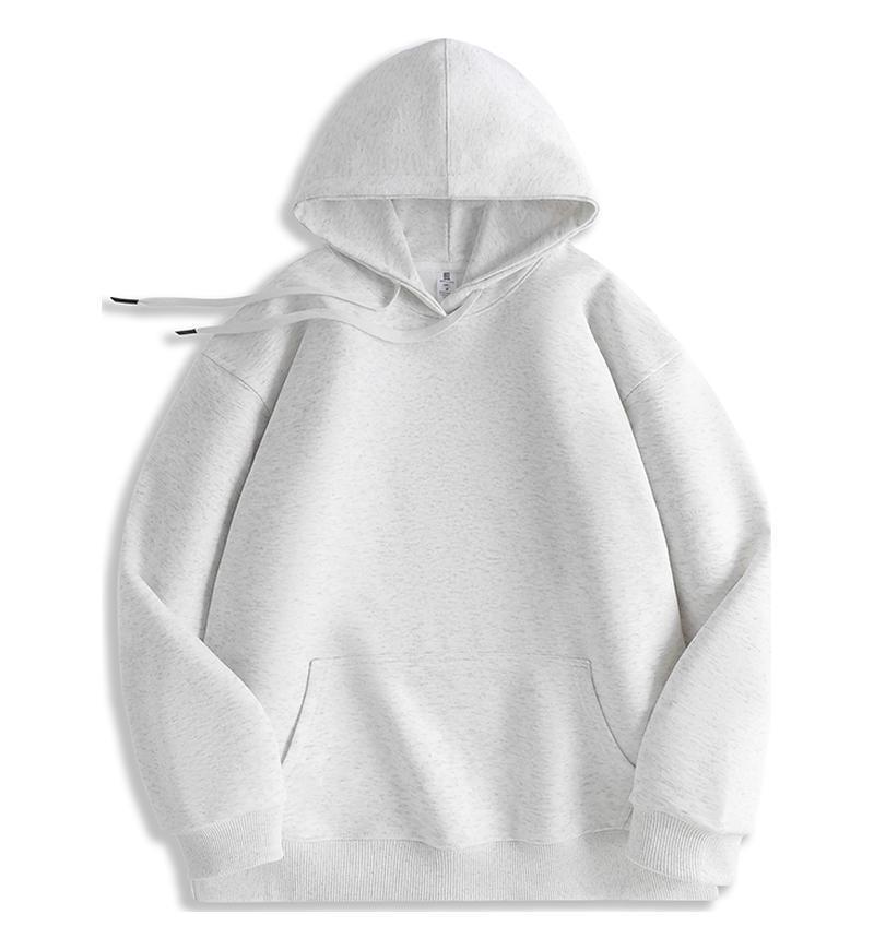 Black Solid Color Hooded Sweatshirt for Women - Korean Style, Loose Fit, Casual, Versatile, Plus Velvet Jacket for Autumn/Winter.