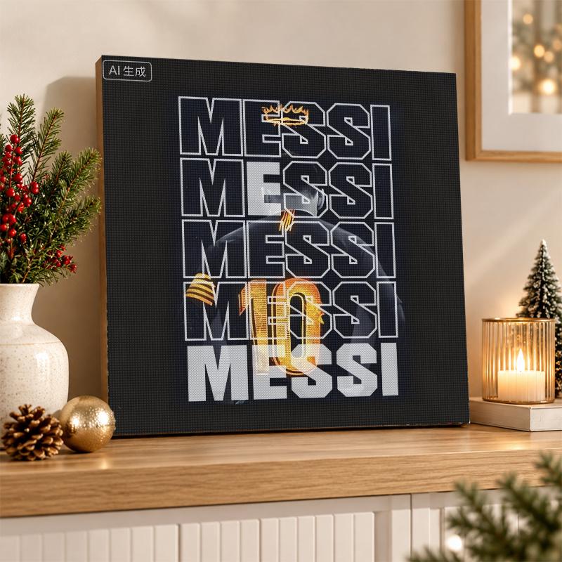 Zestaw do Malowania Diamentami Lionel Messi 5D Pełny Wiertak DIY Mozaika Diamentowa Sztuka Ścienna Wystrój Domu