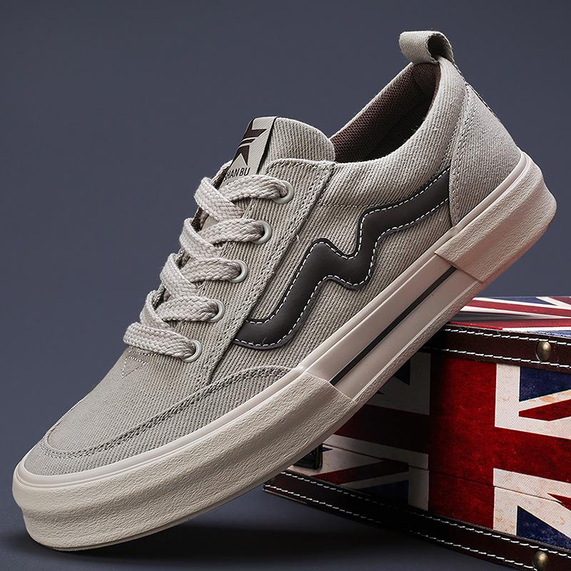 Spring New Mens Shoes Trendy Versatile Niche Trendy Design Sense Mens Canvas Shoes Retro Low Top Shoes