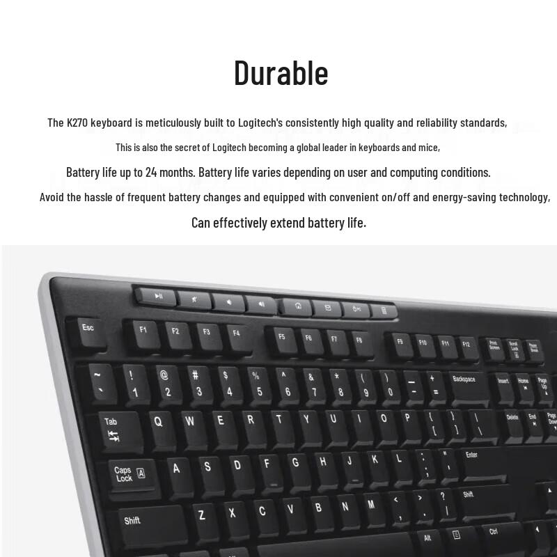 Logitech K270 Full-Size Wireless Keyboard