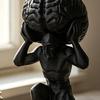 3D-gedruckte Desktop-Figur Kleiner Mann mit Gehirn Skulptur für Wohnzimmer Schlafzimmer Büro Schreibtisch Regal Dekoration
